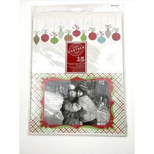 Ornaments/ Peppermints Photo Letter 15 Count Stationary